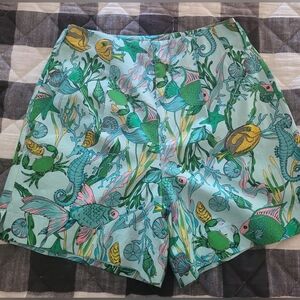 Kate Spade Tropical Print 4" Shorts NWOT
